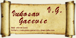 Vukosav Gačević vizit kartica